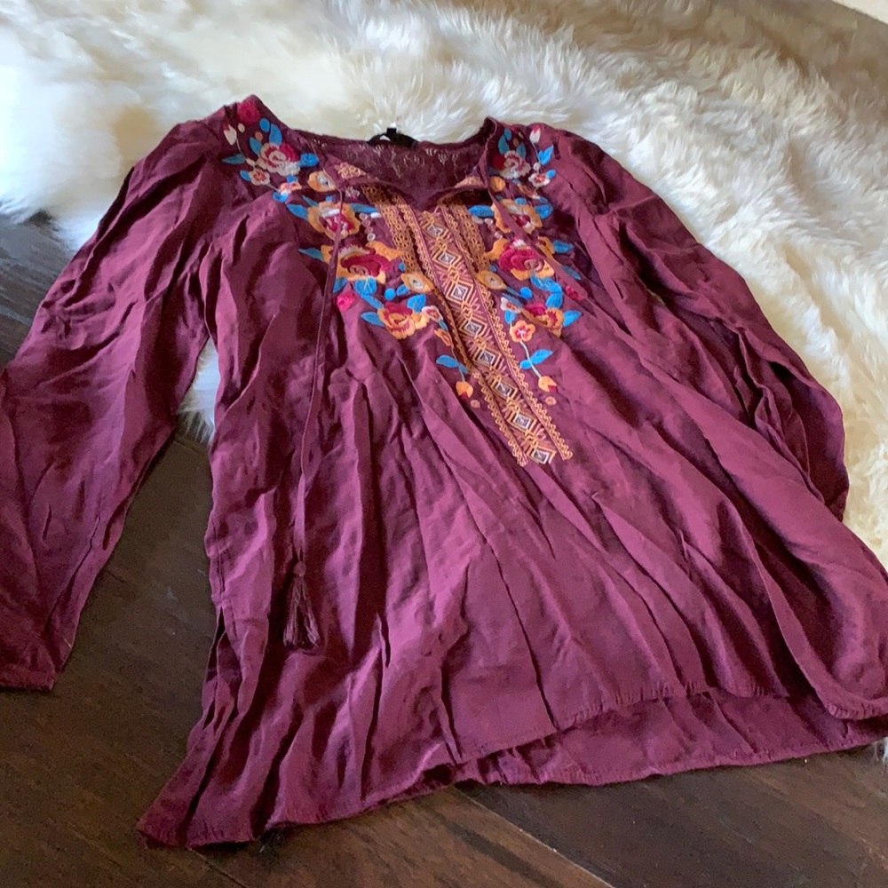 Andree embroidered top